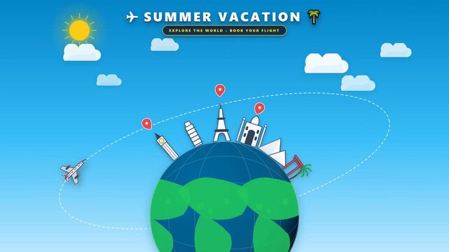 Summer Vacation Around The World Travel Destinations.