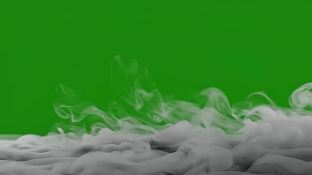 White smoke fog mist vapor steam flow overlay green screen calm stream explosion dynamic mystical magical fantasy power force energy wave blow breeze
