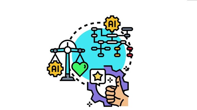 Numerical competency involving artificial intelligence, balancing logic with emotional intelligence, processing data flow, and receiving positive feedback for skill development