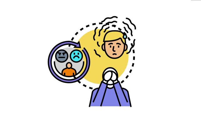 Person experiencing emotional detachment and apathy, exhibiting symptoms of mental fatigue, stress, sadness, and anger, feeling disengaged from inner feelings