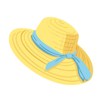 Straw Hat Ribbon Summer Fashion