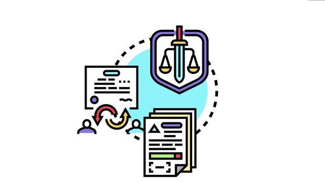 Legal documents and official forms undergoing notarization, representing authentication, validation, and a secure agreement process between individuals under the authority of law