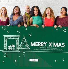 Merry Christmas Santa Clause Festive Holiday Concept © Rawpixel.com