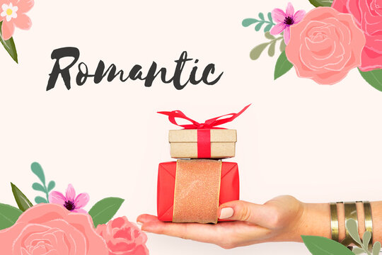 Romantic Love Letter Message Words Graphic
