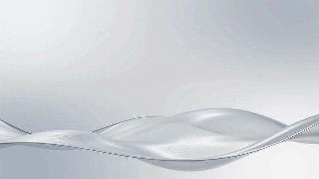 Abstract smooth liquid silver metal wave motion with light reflections abstract background fluid texture metallic surface light reflection flowing liquid