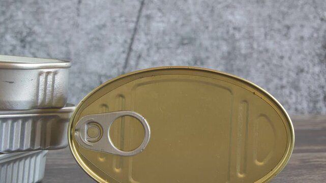 tin can on a white background