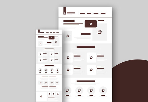 Landing Page Wireframe Template