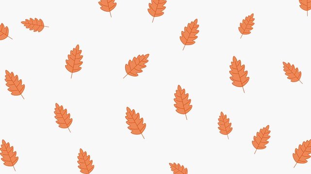 autumn leaves pattern footage with simple moving rotation and zoom in zoom out