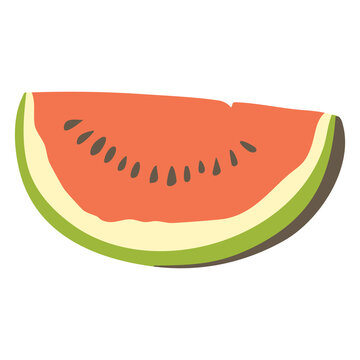 Fresh Watermelon Slice Clipart