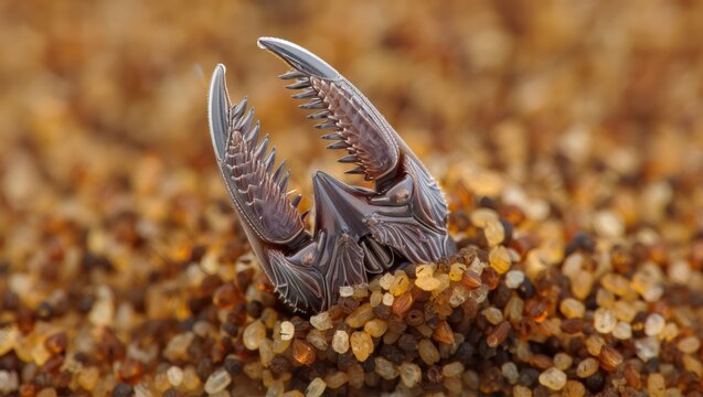 Close up of a Sharp Beetle Mandible