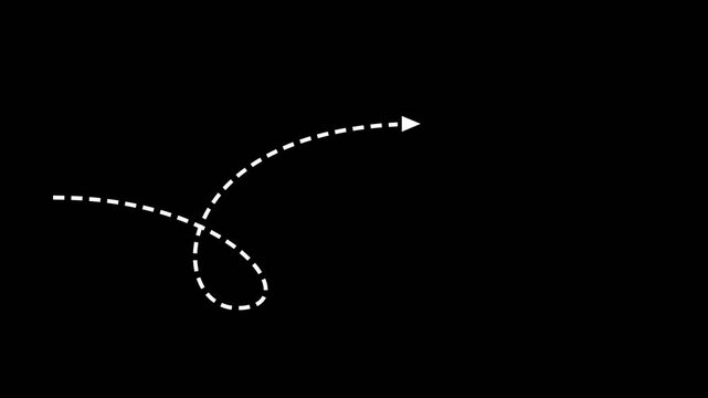 Dashed Single Loop Pointer Motion Graphic Asset