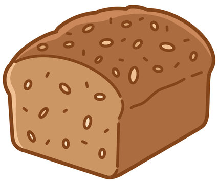 rye bread illustration
