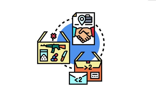 Two parties entering a binding agreement to limit or control the quantity of specific items, including weapons, drugs, and other regulated products, moved across borders