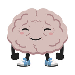 Obraz premium Brain Health Character for Senior Mental Wellness and Memory Care Concept