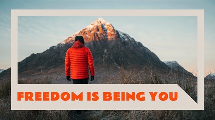 Obraz premium Freedom quote blog banner template