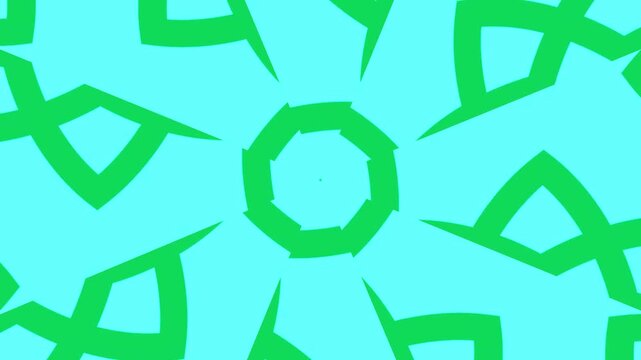 Abstract Geometric Kaleidoscopic Pattern Animation.
