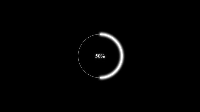 Progress bar animation indicates twenty nine percent on dark. Digital software buffering status tracks on progress bar animation. System waiting runs on the bar.