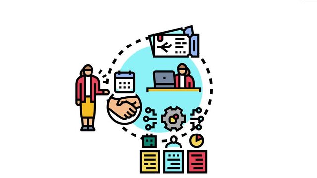 Operations coordinator overseeing complex business processes. Managing scheduling. Fostering collaboration. And arranging travel logistics