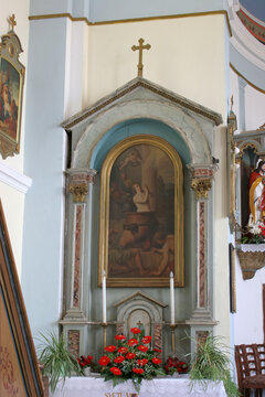 Altar of St. Vitus in the parish church of the Visitation of the Blessed Virgin Mary in Sandrovac, Croatia
