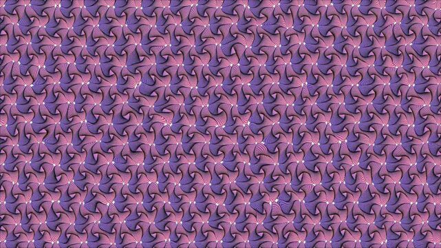 Seamless abstract geometric optical pattern in lavender and violet