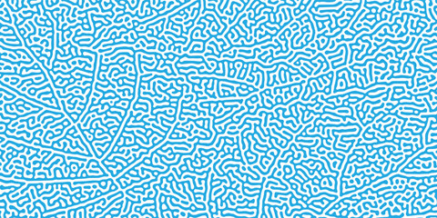 Fototapeta premium Seamless Blue Marine Coral Texture for Summer Vacation Beach Resort Background Illustration