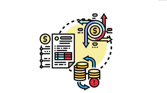 Operating cash flow statement analyzing financial performance, tracking money in business operations, and managing liquidity with income and expenditure assessment