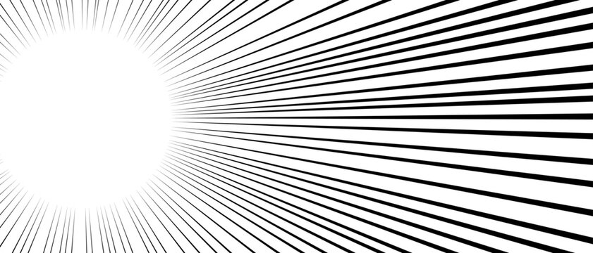 Black radial speed lines create a dynamic boost effect suggesting rapid motion and acceleration.
