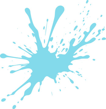 Ink splash with dynamic shape, vibrant pigment