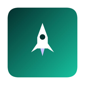 vector illustration of rocket launch