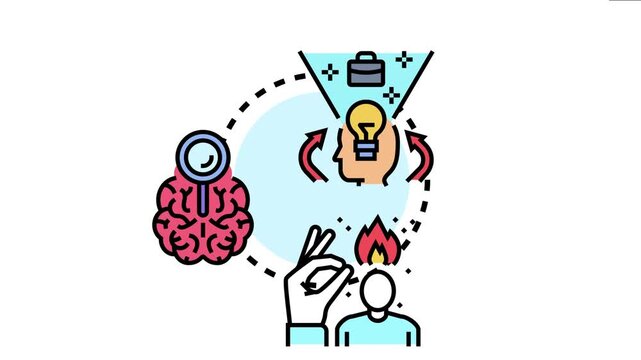 Unlocking mind potential for innovative solutions, envisioning successful business strategies, and igniting inspiration with focused analysis and dynamic idea generation