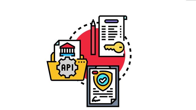 Open source license terms concept legal documentation, application programming interface development, and secure software protocol agreements