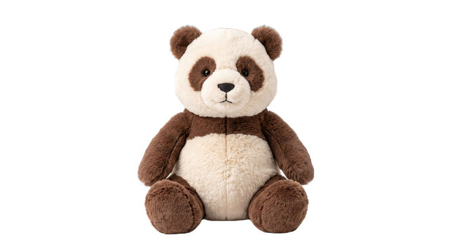 Panda Teddy Bear Plush Toy png, isolated on a transparent background