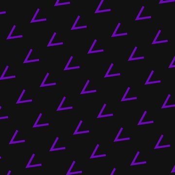 Purple checkmark geometric pattern on dark background