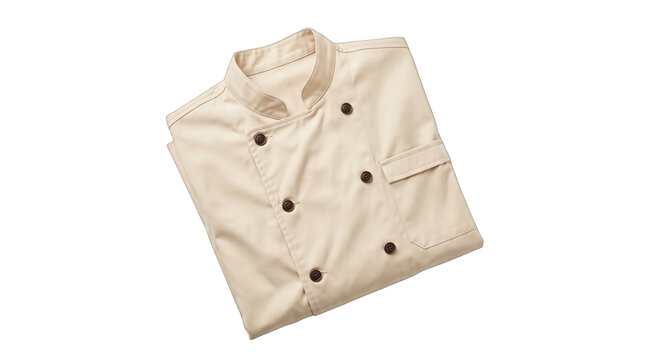 White Chef Coat Jacket png, isolated on a transparent background