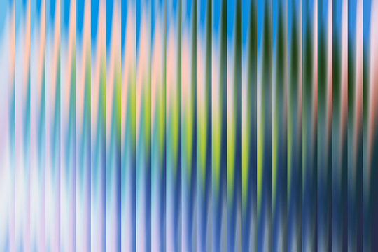 Abstract background, with vertical blurry, stripes in blue, green, and peach, gradient tones