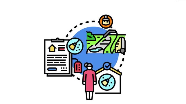 Facility cleaning service staff managing outdoor and indoor hygiene, checking a checklist and providing professional solutions for regular maintenance and thorough sanitization