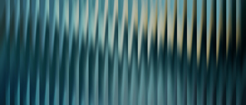 Abstract vertical stripes pattern with soft blue, teal, and warm gold gradient blending effects