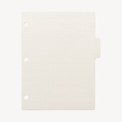 Obraz premium Blank tabbed divider with holes.