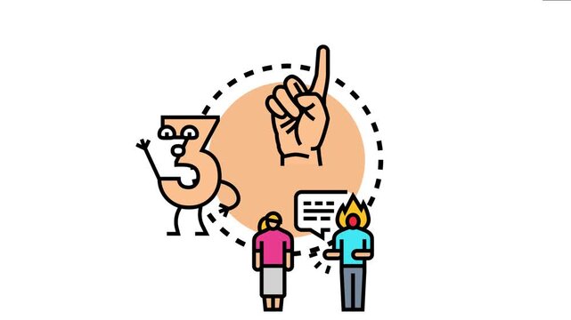 People facing a basic mathematical truth, one plus one is two, sparking confusion and frustration, symbolizing disagreements over evident facts and logical problems in communication
