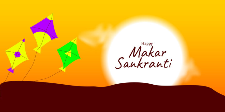 Happy Makar Sankranti. Vector illustration