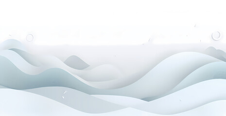 Obraz premium Abstract Blue Mountains Landscape