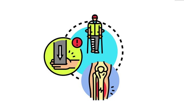 Medical professional assessing person suffering severe leg trauma, symbolizing immediate health damage evaluation and accident prevention at workplace