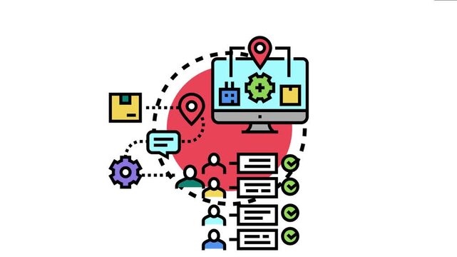 Digital platform providing flexible education for users, accessing courses and completing modules from various locations, symbolizing modern learning and skill development