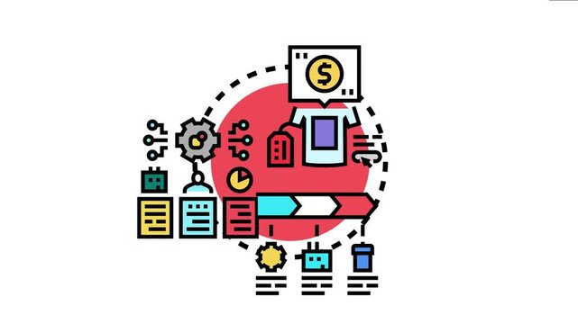 On demand economy concept presenting a digital marketplace for goods and services with quick order processing, financial transactions, and rapid delivery logistics from producer to consumer