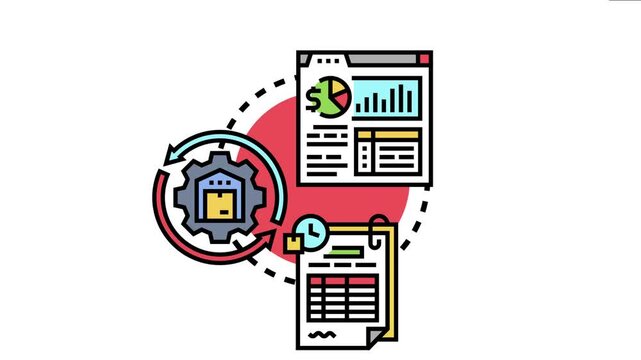 Inventory management system showing the oldest stock being sold first through a continuous process of financial analysis. Record keeping. And warehouse operations
