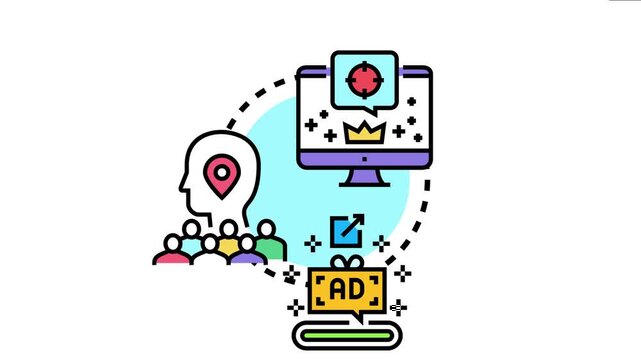 Digital marketing depicting offsite search engine promotion, targeting an audience with external advertising to expand website visibility and achieve higher online rankings