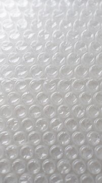 Translucent plastic bubble wrap packaging material texture seamless pattern background