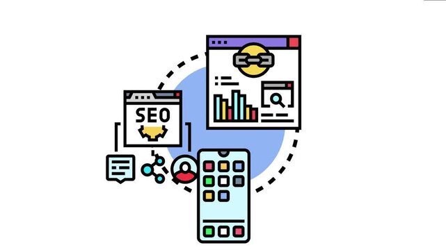 Diagram robust web applications ensuring seamless user experience even without an internet connection. Encompassing data management. Seo optimization