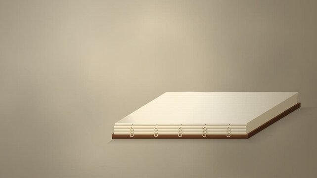 Hand Bookbinding Coptic Stitch Sewing A Book Build Animation