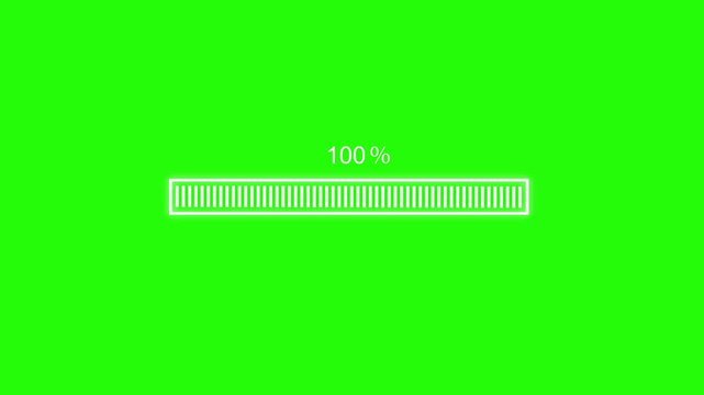Minimal High Tech Progress Bar Animation for Loading and Processing Screens